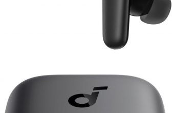 Soundcore P30i Auriculares Inalámbricos Bluetooth con Cancelación de Ruido de Anker, Cancelación de Ruido Potente e Inteligente, Graves Potentes, 45 Horas, Estuche 2 en 1 y Soporte para el Móvil, IP54