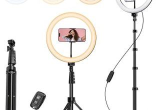 Aro de luz lez con tripode grande de 12″