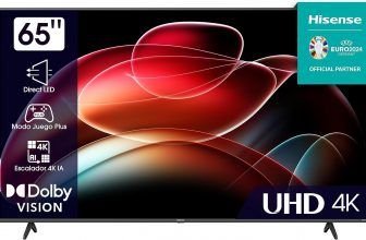Hisense 65A6K UHD 4K,VIDAA Smart TV, 65 Pulgadas, Dolby Vision, Modo Juego Plus, DTS Virtual X, Control por Voz televisor (2023)