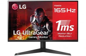 LG 24GQ50F-B - Monitor Gaming Ultragear (Panel VA: 1920x1080p, 16:9, 250 CD/m², 3000:1, 165Hz, 1ms), entradas: DP x1, HDMI x2, AMD FreeSync Premium, Regulable en inclinación