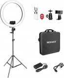 NEEWER Aro de Luz LED con Trípode Avanzado 48cm Anillo Luz Grande con Soporte móvil